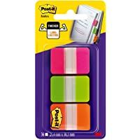 Trial Tabs- 1&quot-- 36-PK- Pink- Orange- Green- Sold as 1 Package